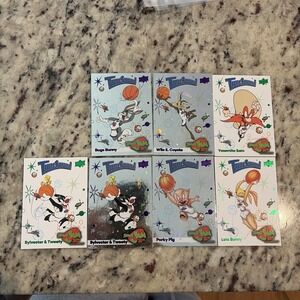 Upper Deck Space Jam Tune Squad Silver Cosmo Trading Card Lot of 7 Looney Tunes